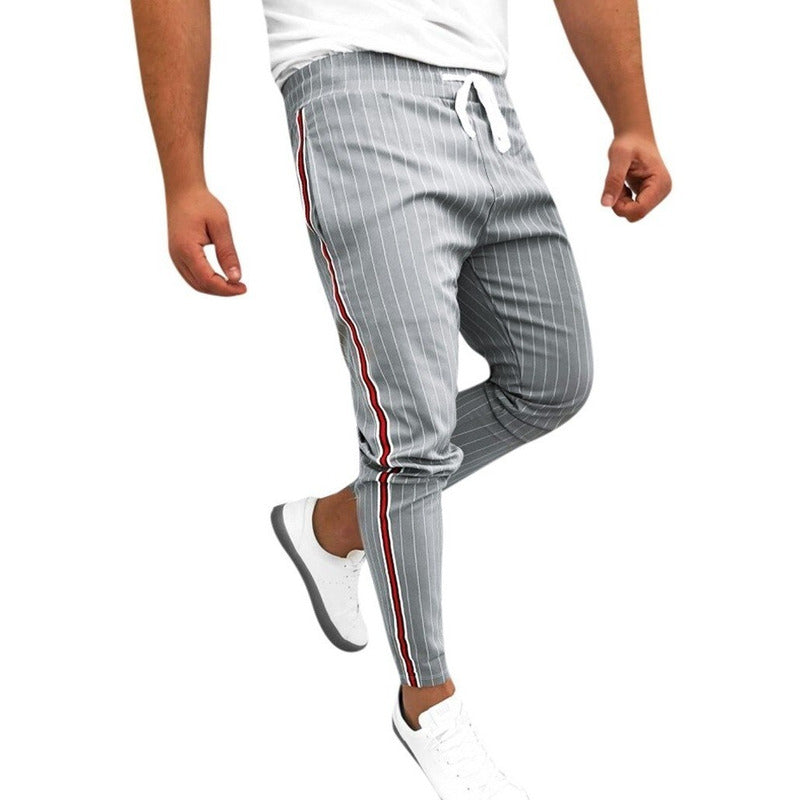 Pantalon Chupin hombre gris linea